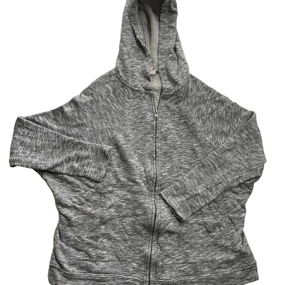 Others Follow Jacket Womens Medium Grey Heathered‎ Zip Hoodie Anthropologie